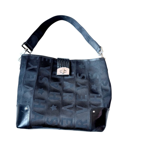 Harveys seatbelt bag black shoulder satchel purse - Picture 7 of 13